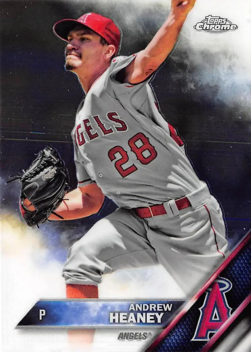 2016 Topps Chrome #101 Andrew Heaney NM-MT Los Angeles Angels Baseball Card - Baseball Card Single