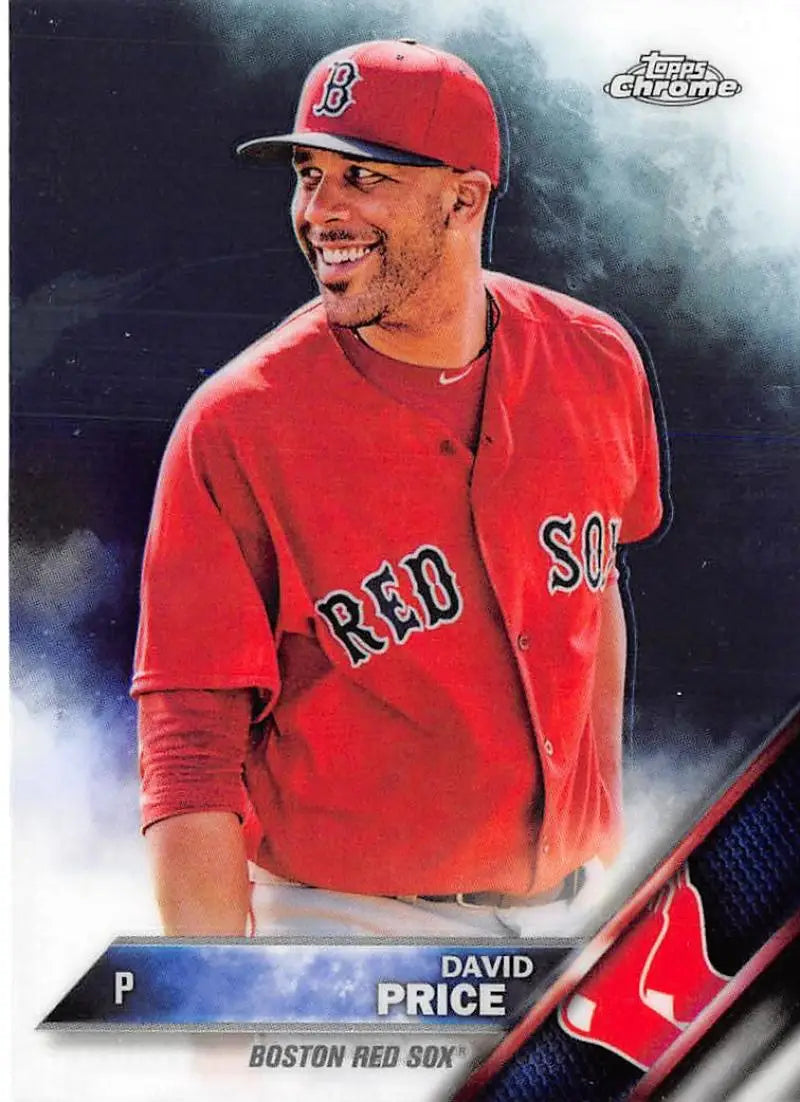 2016 Topps Chrome #107 David Price EX Excellent Boston Red Sox Baseball Card - Baseball Card Single