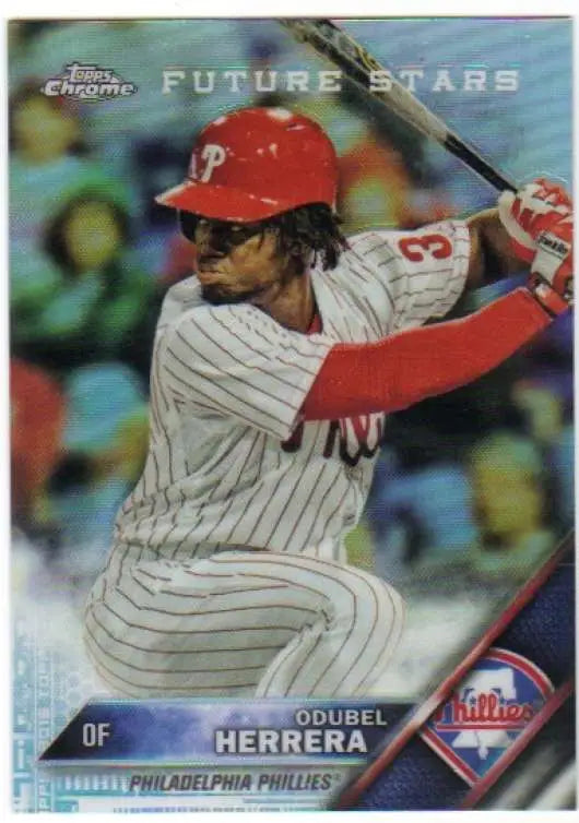 2016 Topps Chrome #129 Odubel Herrera NM-MT Philadelphia Phillies Baseball Card - Baseball Card Single