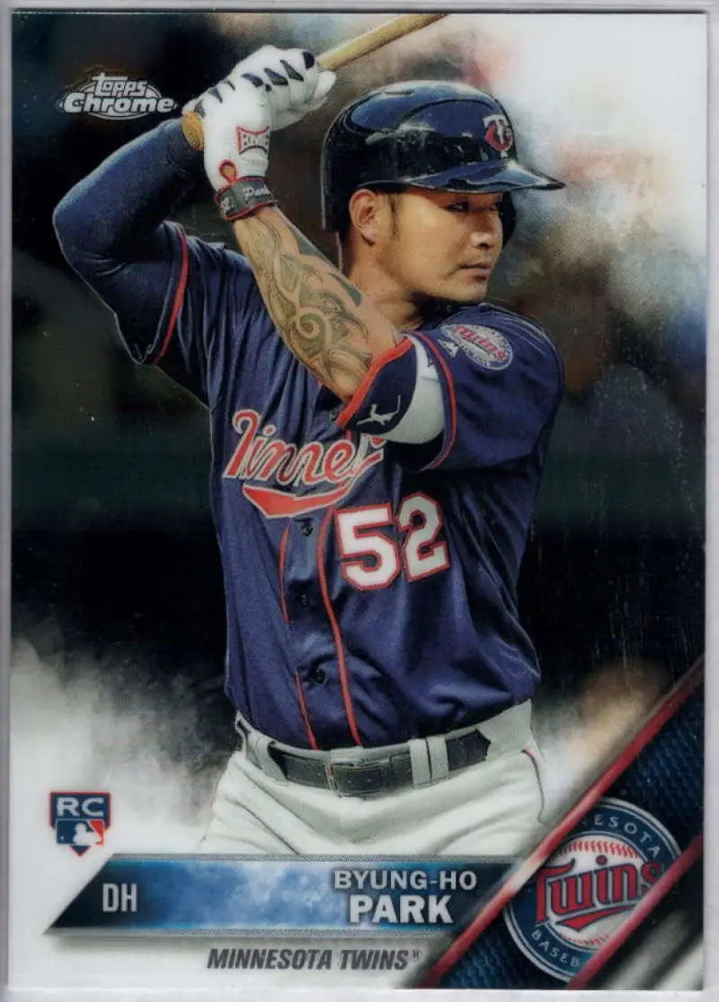 2016 Topps Chrome #13 Byung-Ho Park NM-MT RC Rookie Minnesota Twins Baseball Card - Baseball Card Single