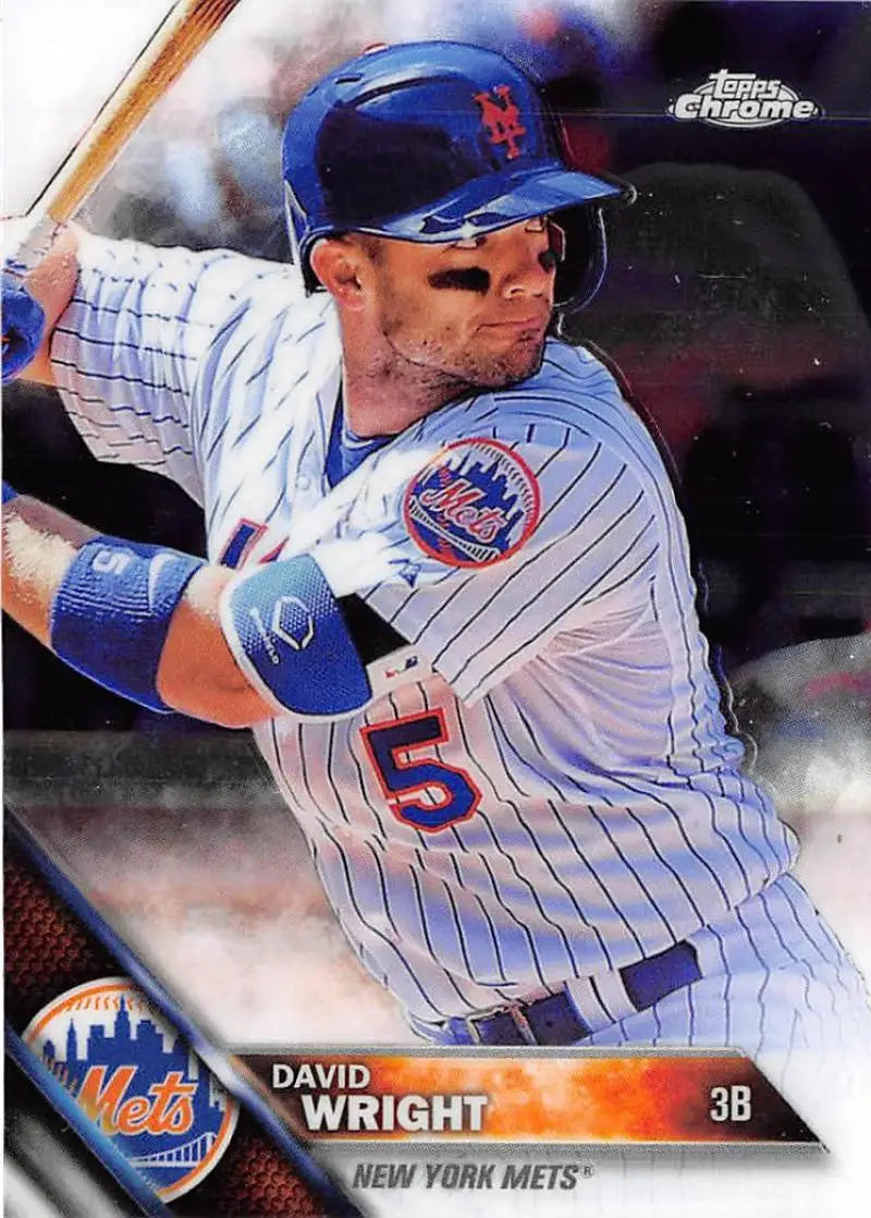 2016 Topps Chrome #134 David Wright NM-MT New York Mets Baseball Card - Baseball Card Single