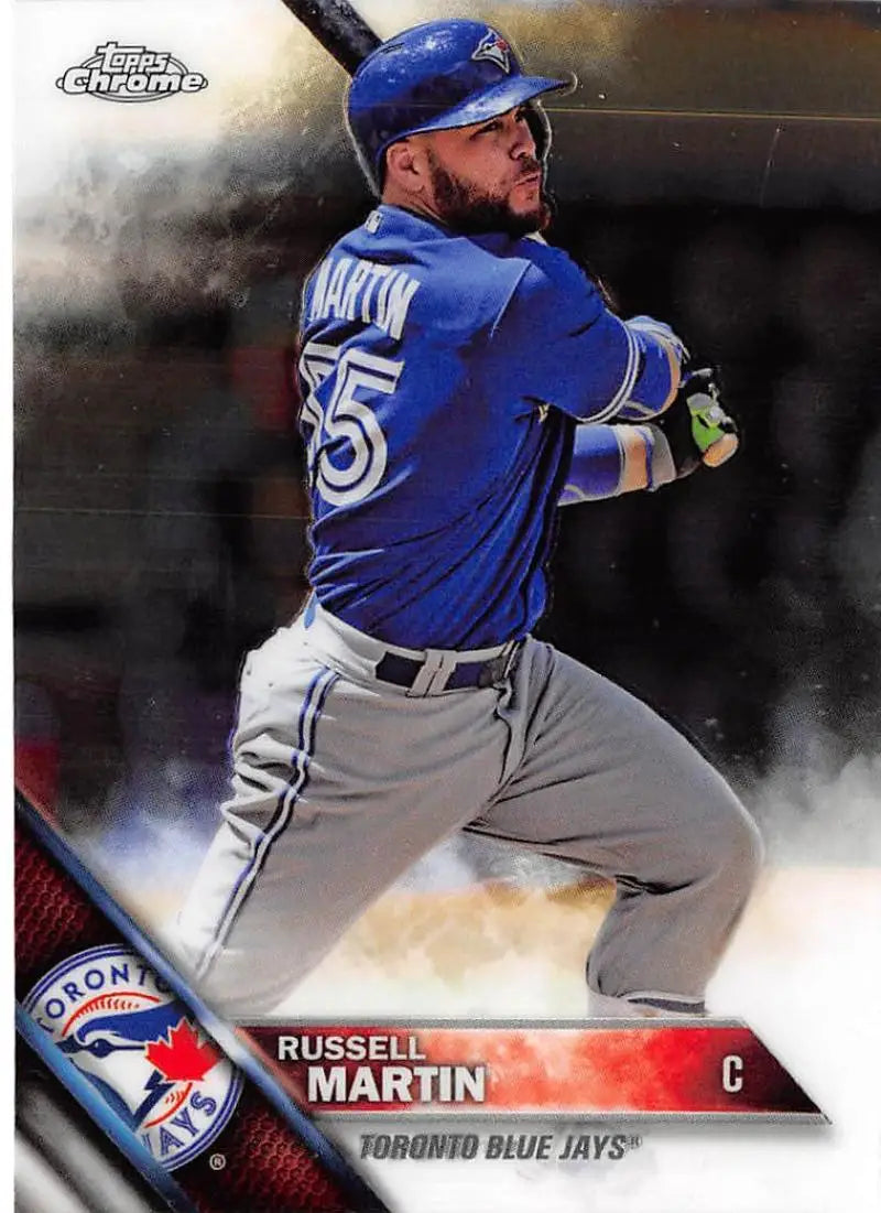 2016 Topps Chrome #135 Russell Martin NM-MT Toronto Blue Jays Baseball Card - Baseball Card Single