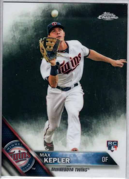 2016 Topps Chrome #138 Max Kepler NM-MT RC Rookie Minnesota Twins Baseball Card - Baseball Card Single