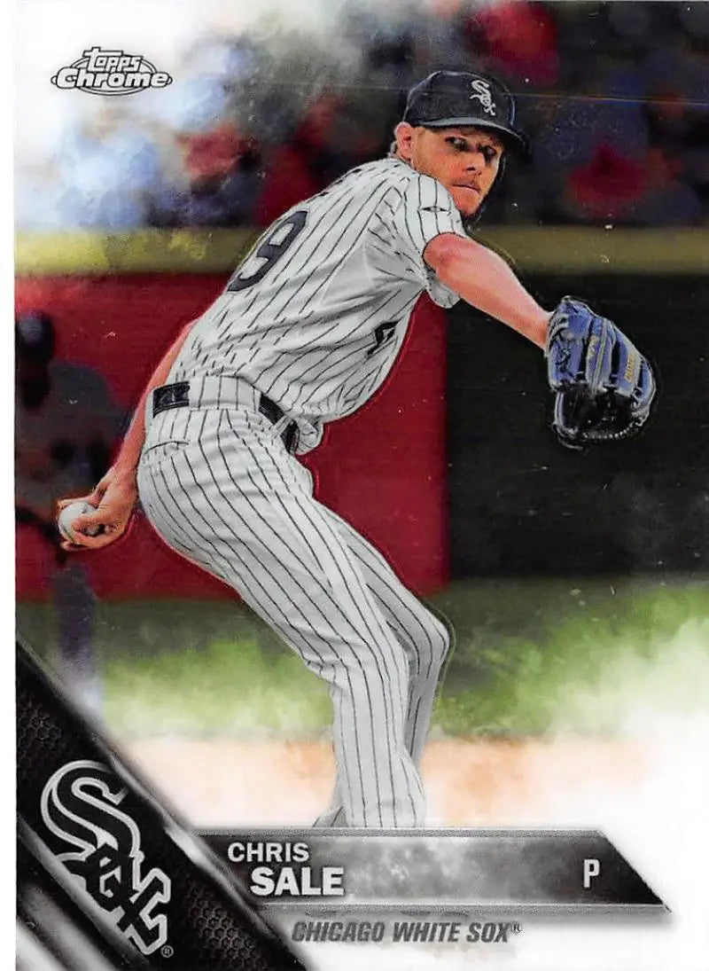2016 Topps Chrome #139 Chris Sale NM-MT Chicago White Sox Baseball Card - Baseball Card Single