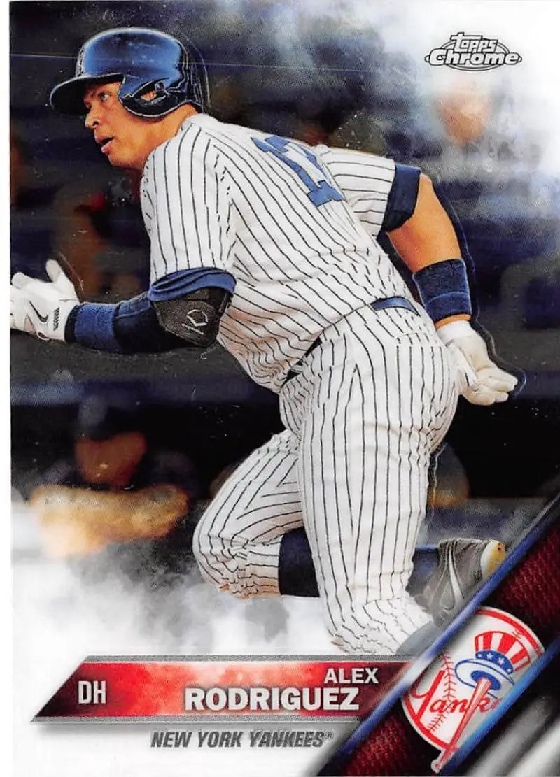 2016 Topps Chrome #146 Alex Rodriguez NM-MT New York Yankees Baseball Card - Baseball Card Single