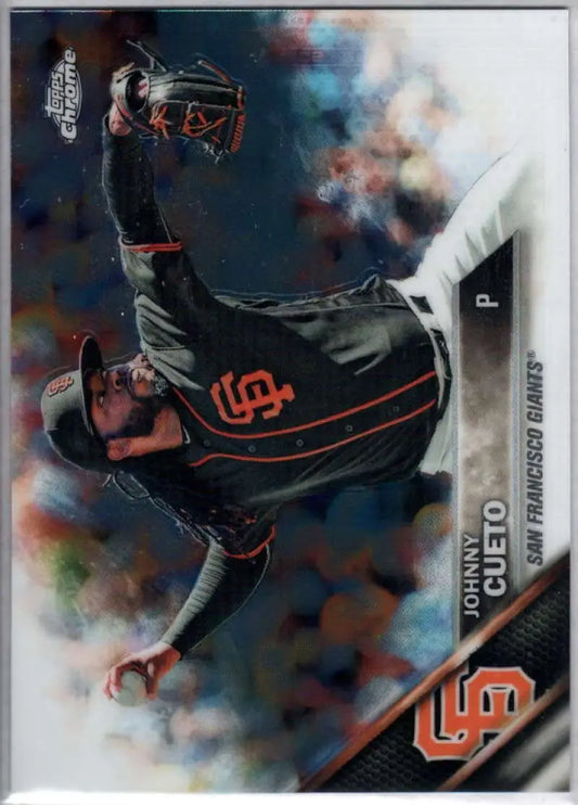 2016 Topps Chrome #147 Johnny Cueto NM-MT San Francisco Giants Baseball Card - Baseball Card Single