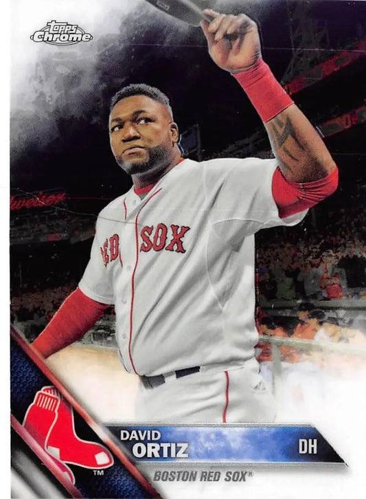 2016 Topps Chrome #153 David Ortiz NM-MT Boston Red Sox Baseball Card - Baseball Card Single