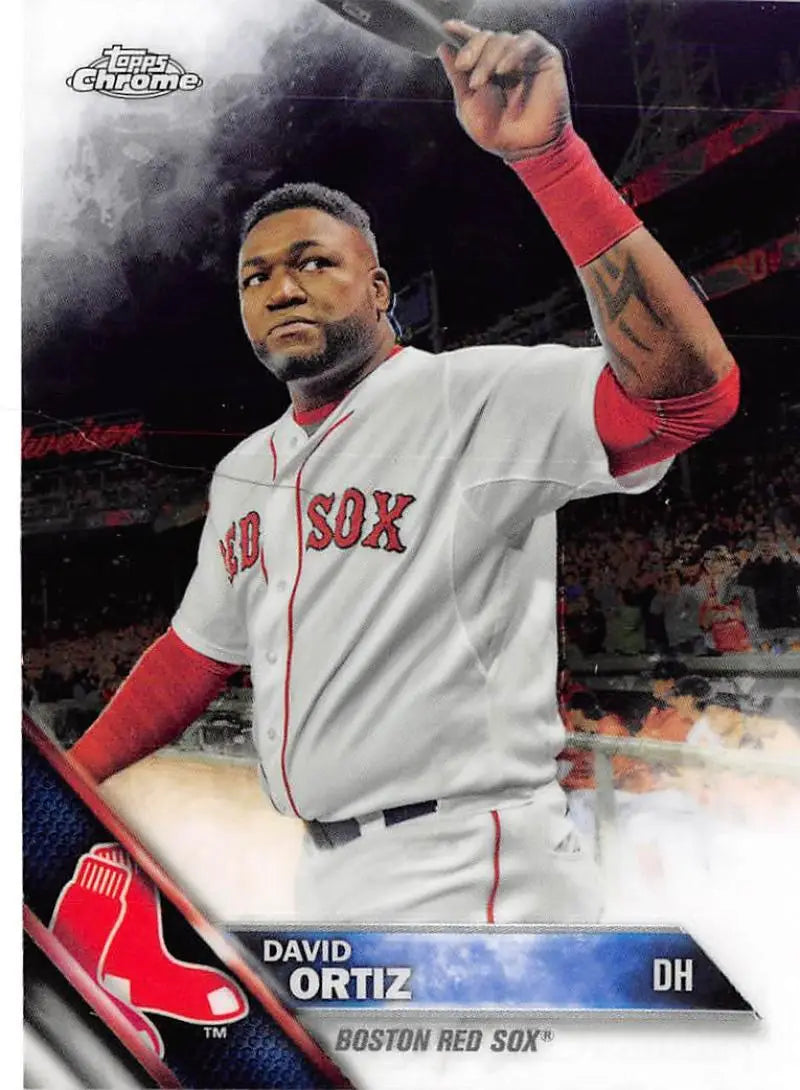2016 Topps Chrome #153 David Ortiz NM-MT Boston Red Sox Baseball Card - Baseball Card Single