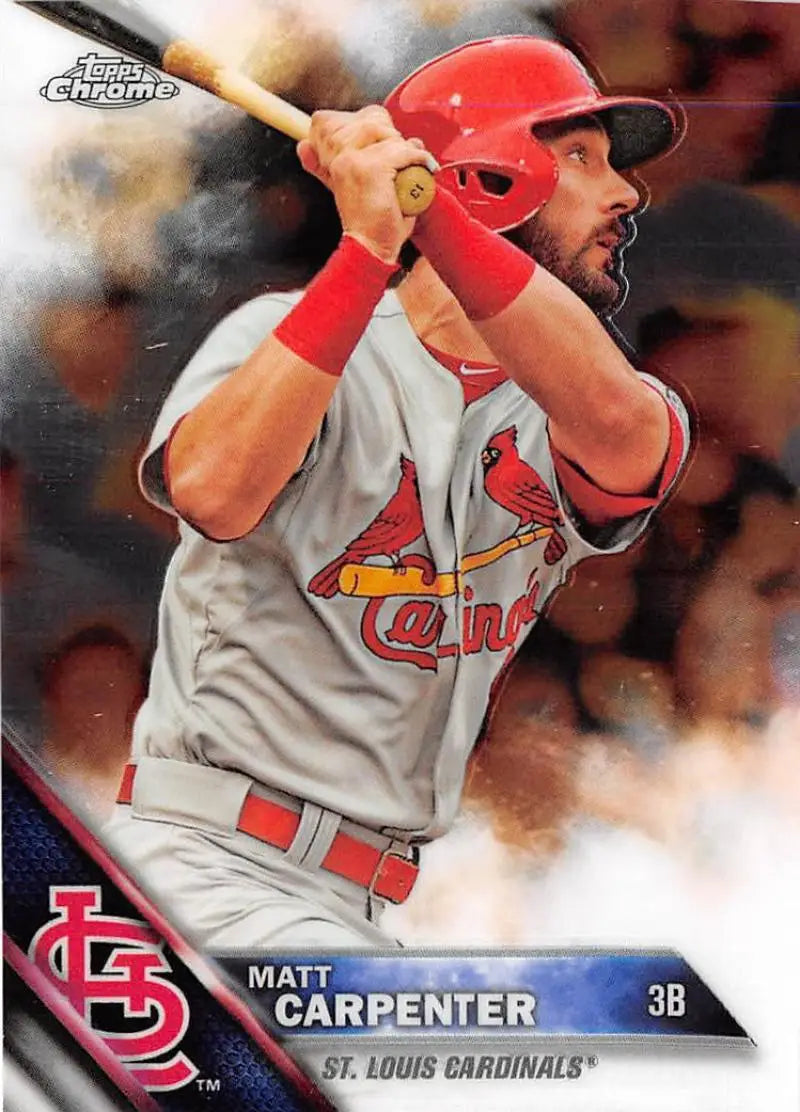 2016 Topps Chrome #157 Matt Carpenter NM-MT St. Louis Cardinals Baseball Card - Baseball Card Single