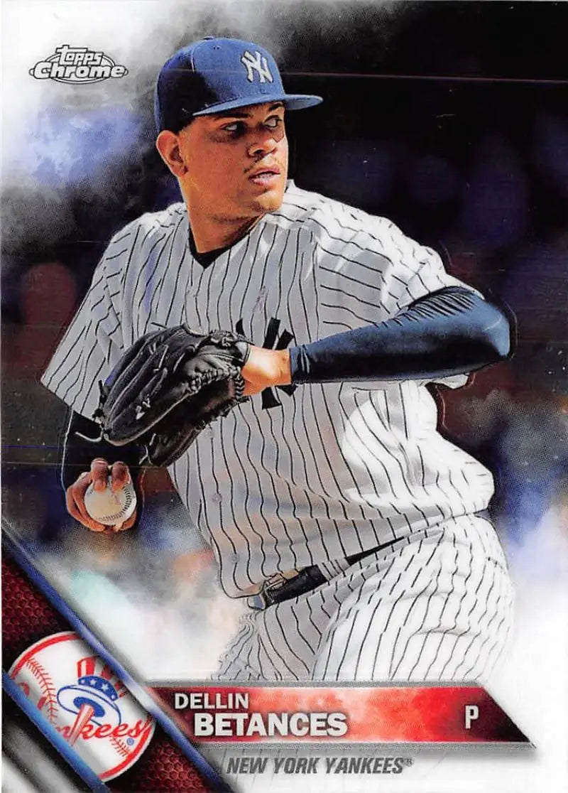 2016 Topps Chrome #168 Dellin Betances NM-MT New York Yankees Baseball Card - Baseball Card Single