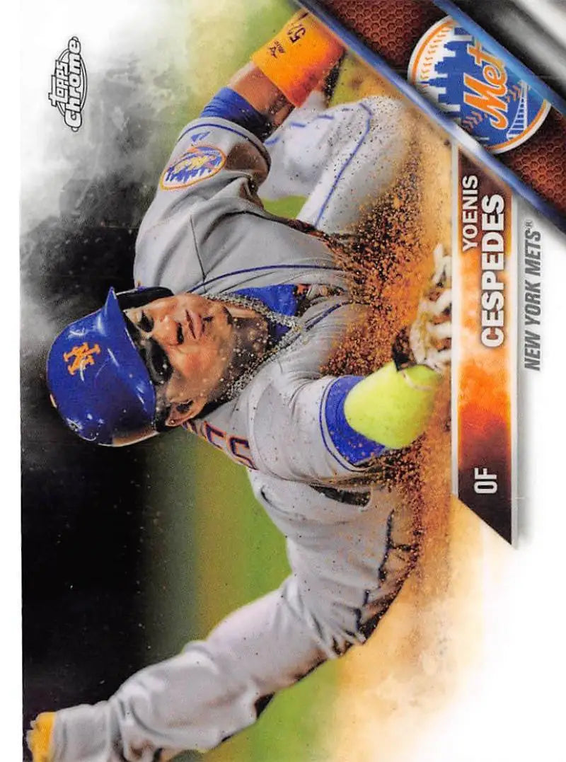 2016 Topps Chrome #169 Yoenis Cespedes NM-MT New York Mets Baseball Card - Baseball Card Single