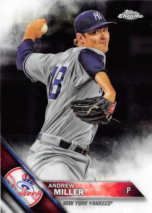 2016 Topps Chrome #176 Andrew Miller NM-MT New York Yankees Baseball Card - Baseball Card Single