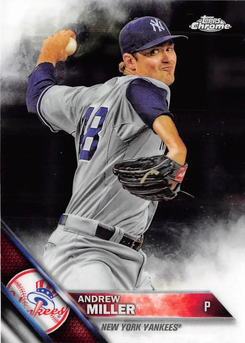 2016 Topps Chrome #176 Andrew Miller NM-MT New York Yankees Baseball Card - Baseball Card Single