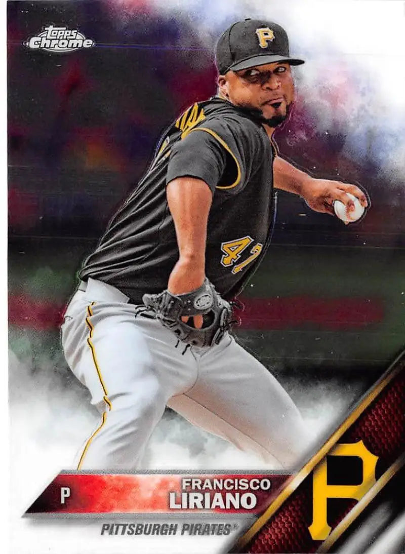 2016 Topps Chrome #178 Francisco Liriano NM-MT Pittsburgh Pirates Baseball Card - Baseball Card Single