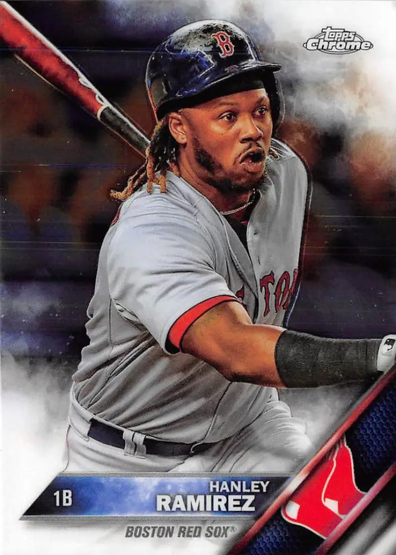 2016 Topps Chrome #180 Hanley Ramirez NM-MT Boston Red Sox Baseball Card - Baseball Card Single