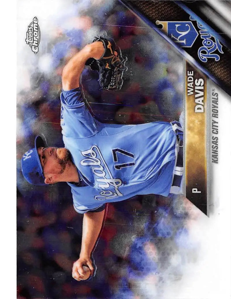 2016 Topps Chrome #189 Wade Davis NM-MT Kansas City Royals Baseball Card - Baseball Card Single