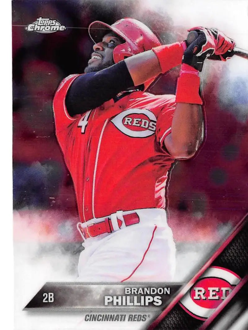 2016 Topps Chrome #190 Brandon Phillips NM-MT Cincinnati Reds Baseball Card - Baseball Card Single