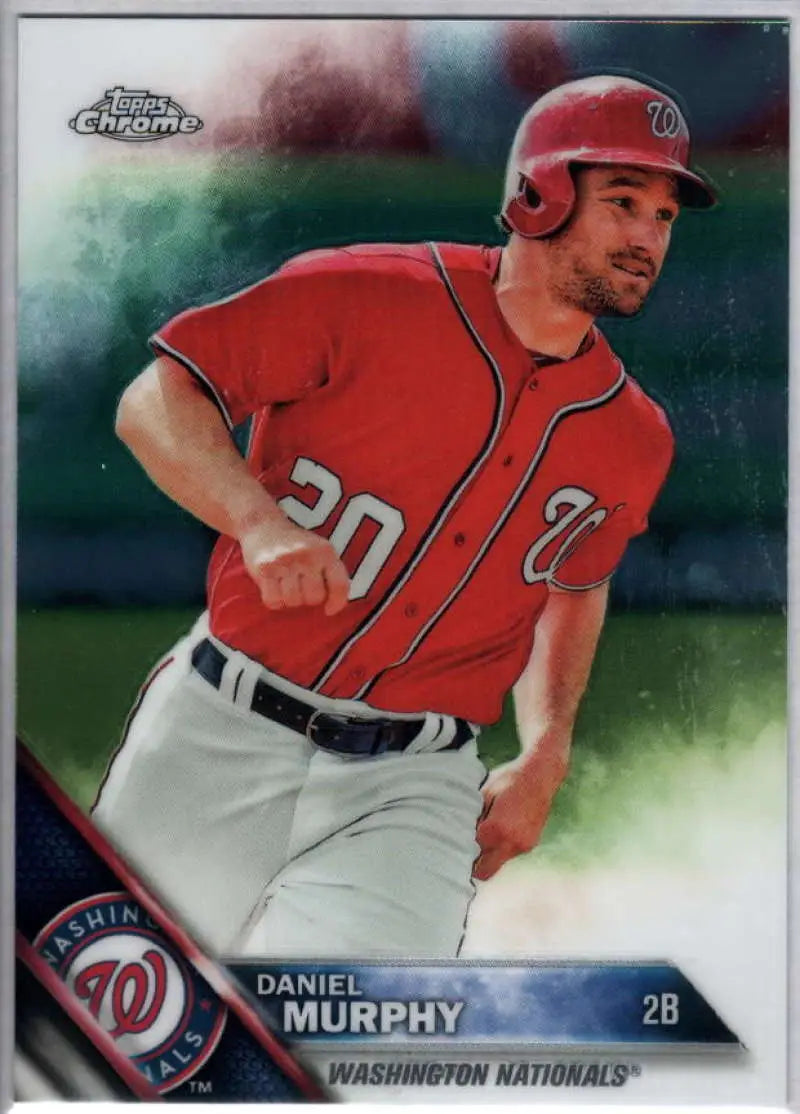 2016 Topps Chrome #198 Daniel Murphy NM-MT Washington Nationals Baseball Card - Baseball Card Single