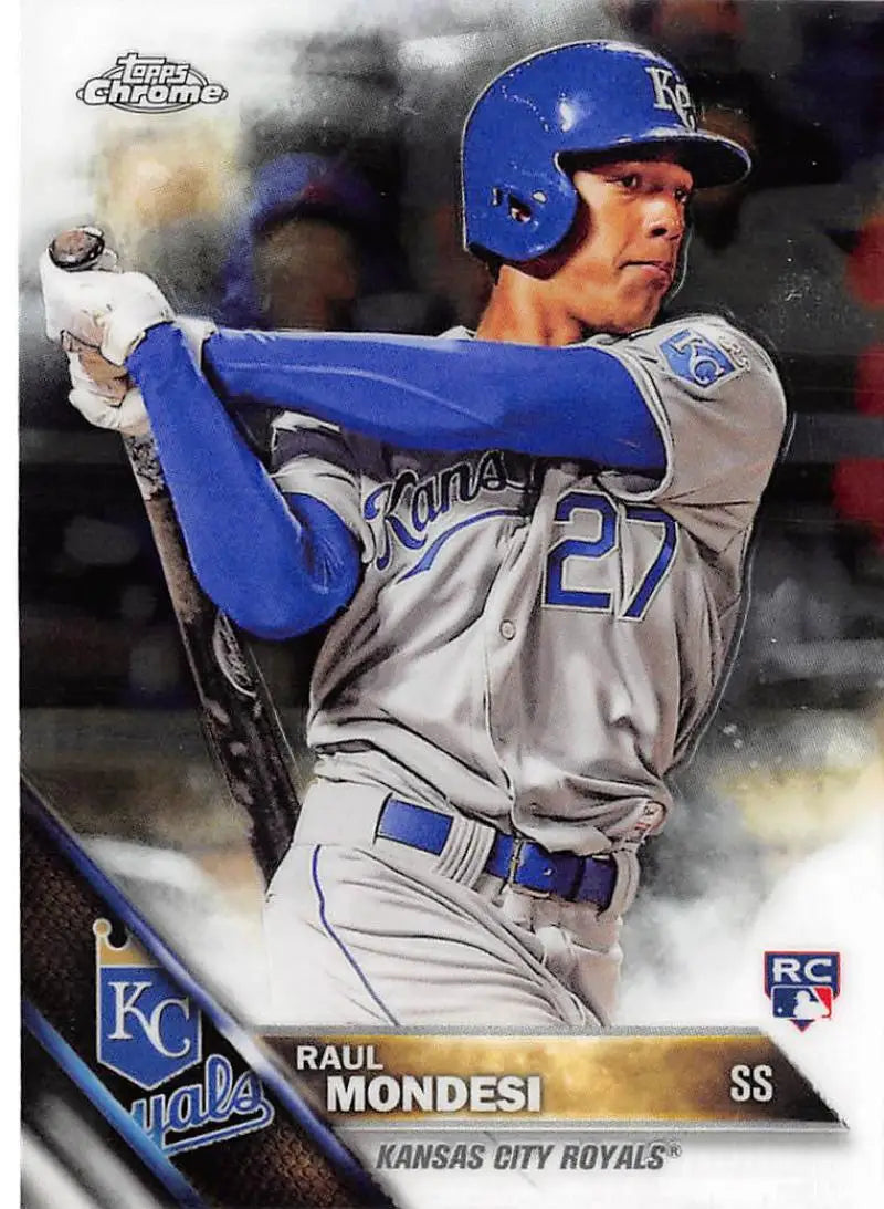 2016 Topps Chrome #28 Raul Mondesi EX Excellent RC Rookie Kansas City Royals Baseball Card - Baseball Card Single