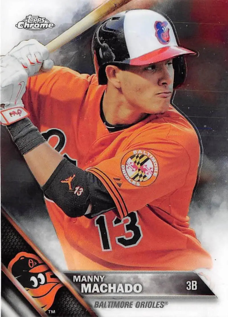 2016 Topps Chrome #30 Manny Machado EX Excellent Baltimore Orioles Baseball Card - Baseball Card Single