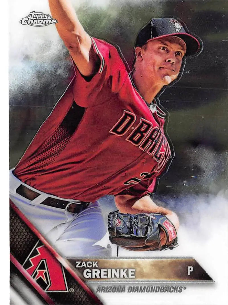 2016 Topps Chrome #38 Zack Greinke NM-MT Arizona Diamondbacks Baseball Card - Baseball Card Single