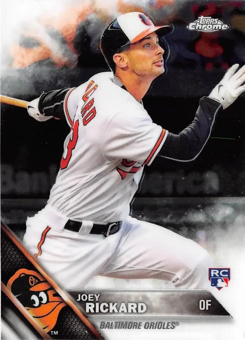 2016 Topps Chrome #41 Joey Rickard NM-MT RC Rookie Baltimore Orioles Baseball Card - Baseball Card Single