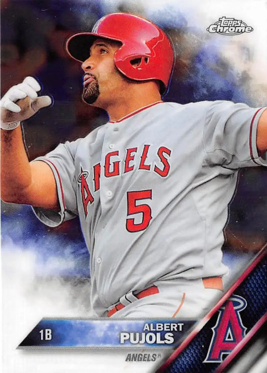 2016 Topps Chrome #46 Albert Pujols NM-MT Los Angeles Angels Baseball Card - Baseball Card Single