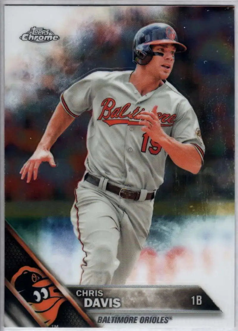 2016 Topps Chrome #47 Chris Davis EX Excellent Baltimore Orioles Baseball Card - Baseball Card Single