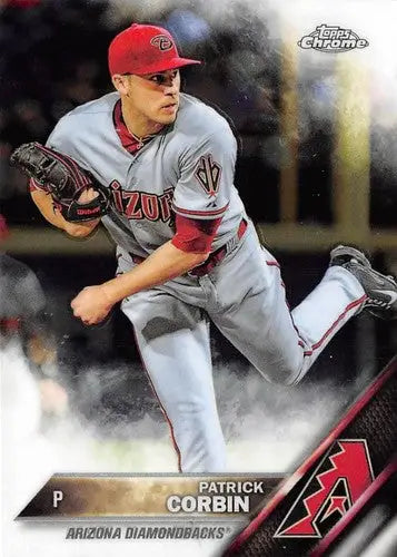 2016 Topps Chrome Patrick Corbin baseball card with original gloss from Diamondbacks