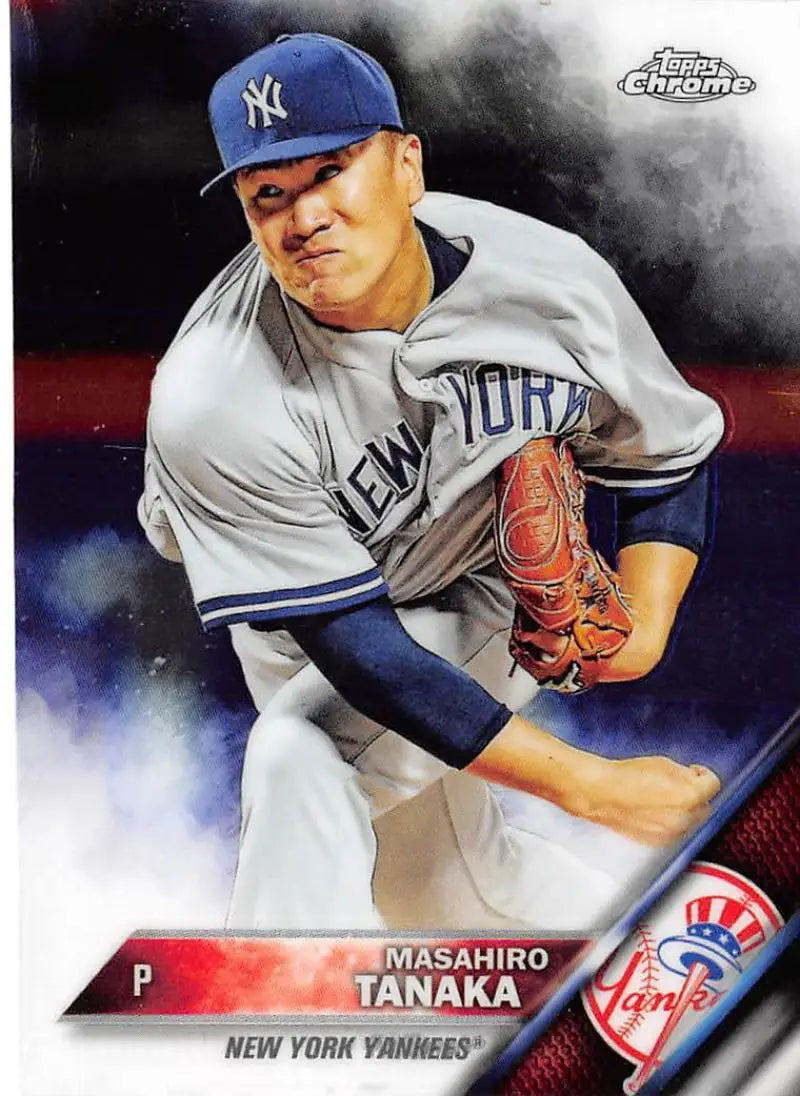 2016 Topps Chrome #5 Masahiro Tanaka NM-MT New York Yankees Baseball Card - Baseball Card Single