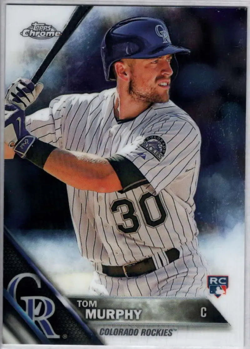 2016 Topps Chrome #59 Tom Murphy EX Excellent RC Rookie Colorado Rockies Baseball Card - Baseball Card Single