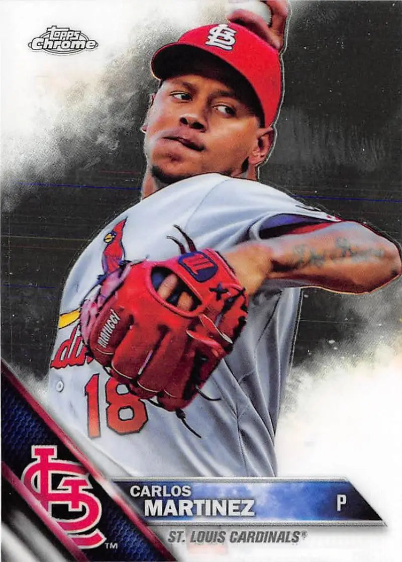2016 Topps Chrome #60 Carlos Martinez NM-MT St. Louis Cardinals Baseball Card - Baseball Card Single