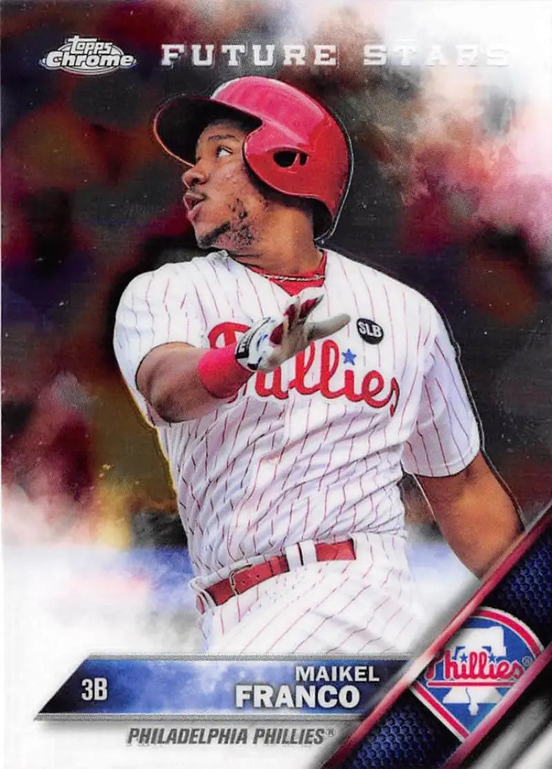 2016 Topps Chrome #64 Maikel Franco NM-MT Philadelphia Phillies Baseball Card - Baseball Card Single