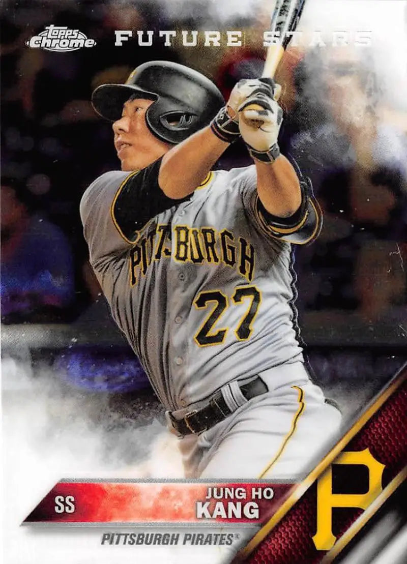 2016 Topps Chrome #65 Jung Ho Kang EX Excellent Pittsburgh Pirates Baseball Card - Baseball Card Single