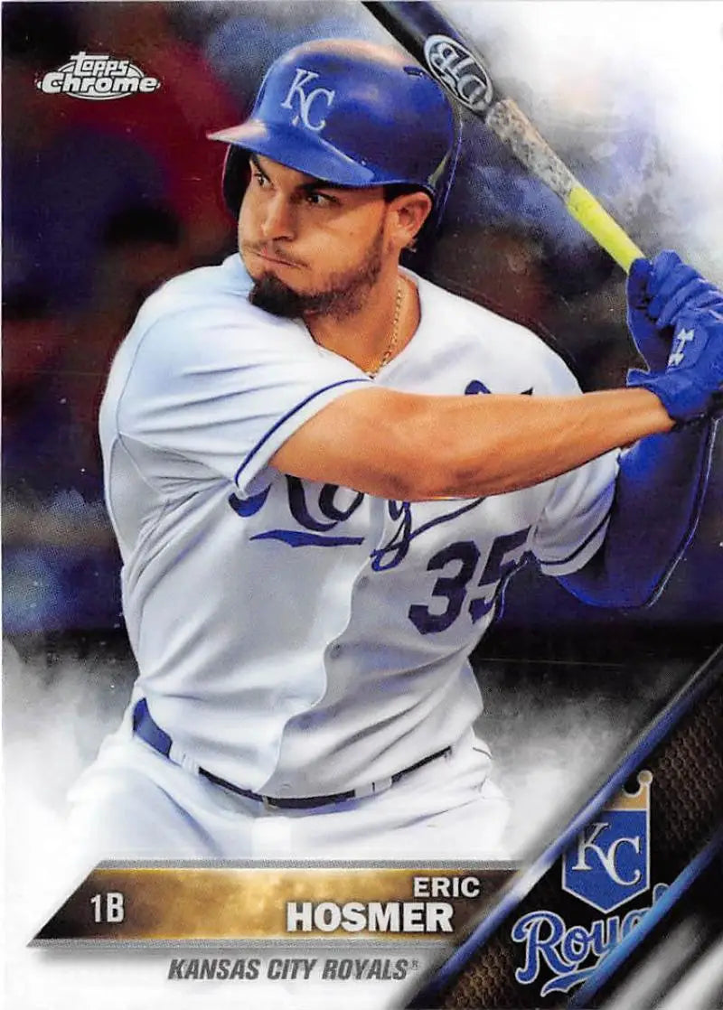 2016 Topps Chrome #69 Eric Hosmer EX Excellent Kansas City Royals Baseball Card - Baseball Card Single