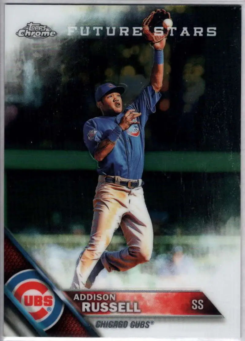 2016 Topps Chrome #7 Addison Russell NM-MT Chicago Cubs Baseball Card - Baseball Card Single