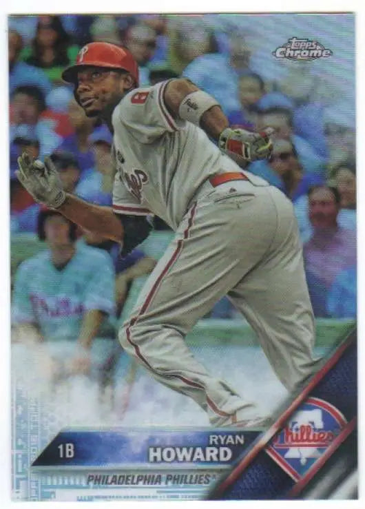 2016 Topps Chrome #72 Ryan Howard NM-MT Philadelphia Phillies Baseball Card - Baseball Card Single