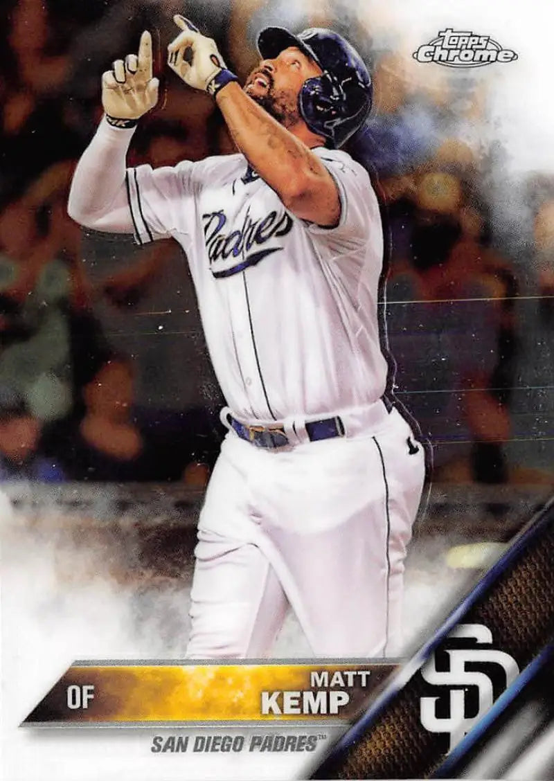 2016 Topps Chrome #74 Matt Kemp EX Excellent San Diego Padres Baseball Card - Baseball Card Single