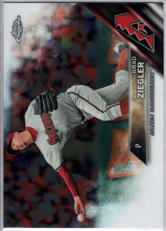 2016 Topps Chrome #80 Brad Ziegler NM-MT Arizona Diamondbacks Baseball Card - Baseball Card Single