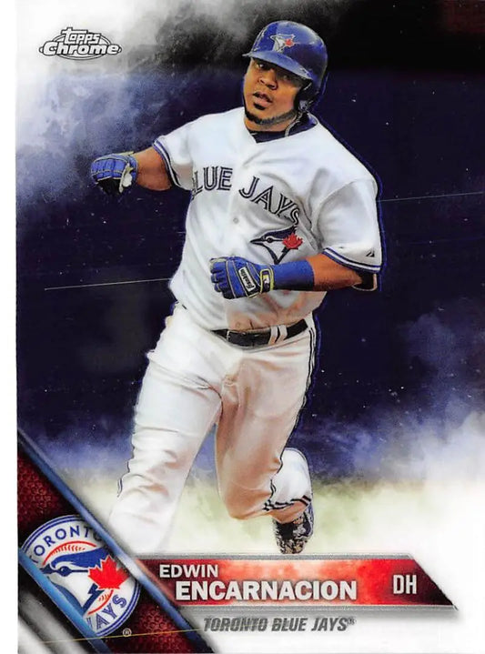 2016 Topps Chrome #81 Edwin Encarnacion NM-MT Toronto Blue Jays Baseball Card - Baseball Card Single