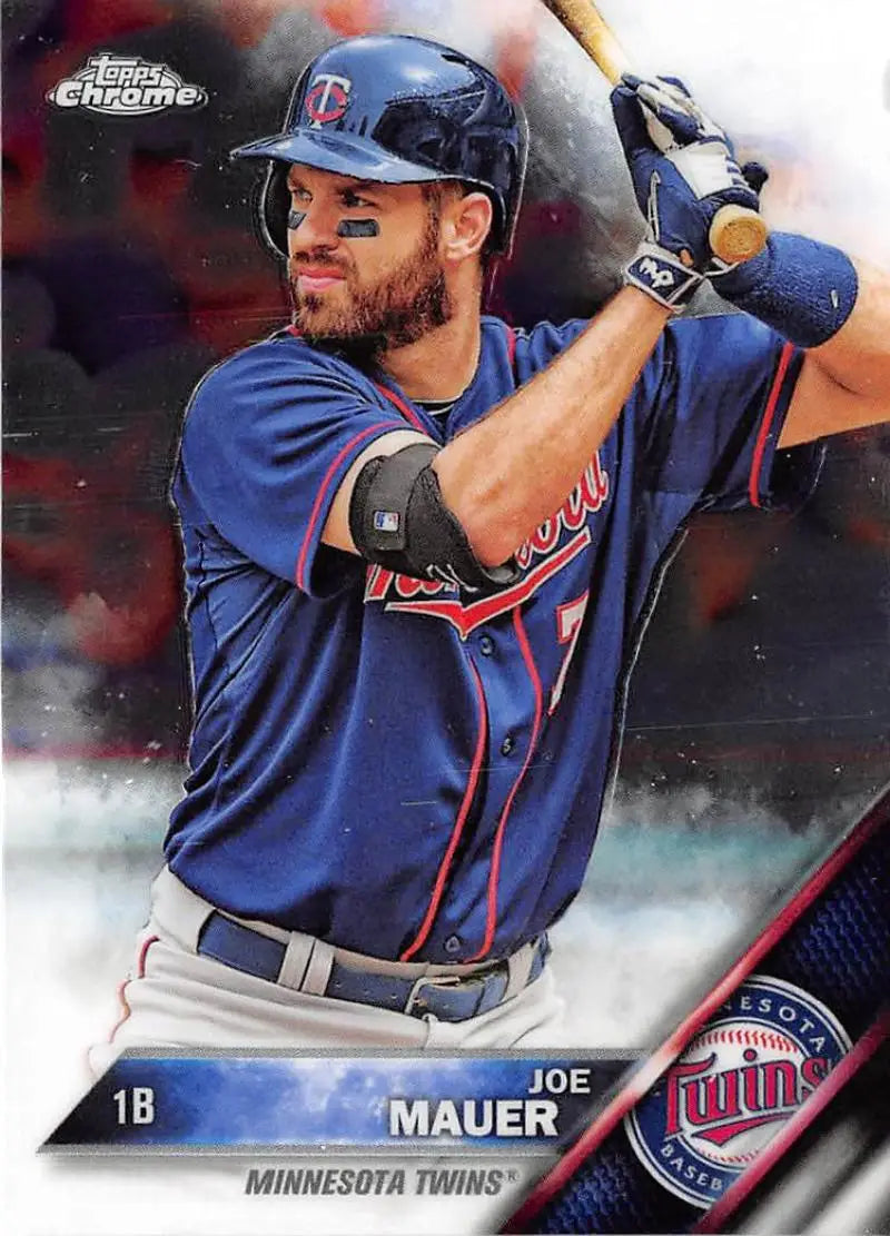 2016 Topps Chrome #82 Joe Mauer EX Excellent Minnesota Twins Baseball Card - Baseball Card Single