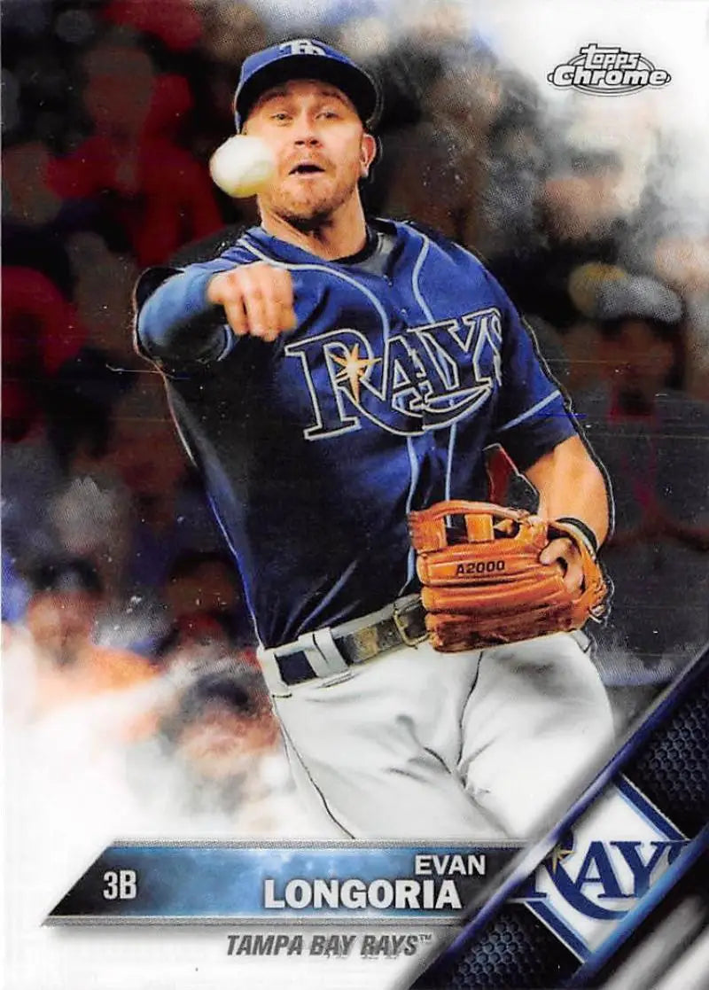 2016 Topps Chrome #84 Evan Longoria NM-MT Tampa Bay Rays Baseball Card - Baseball Card Single