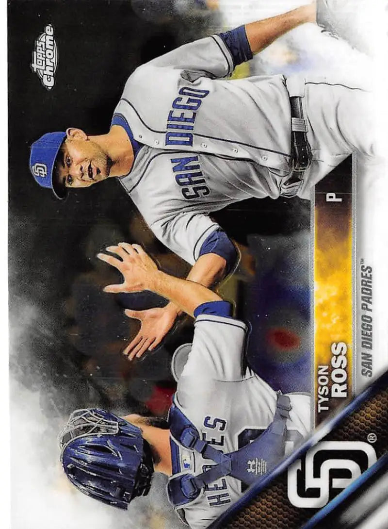 2016 Topps Chrome #95 Tyson Ross EX Excellent San Diego Padres Baseball Card - Baseball Card Single