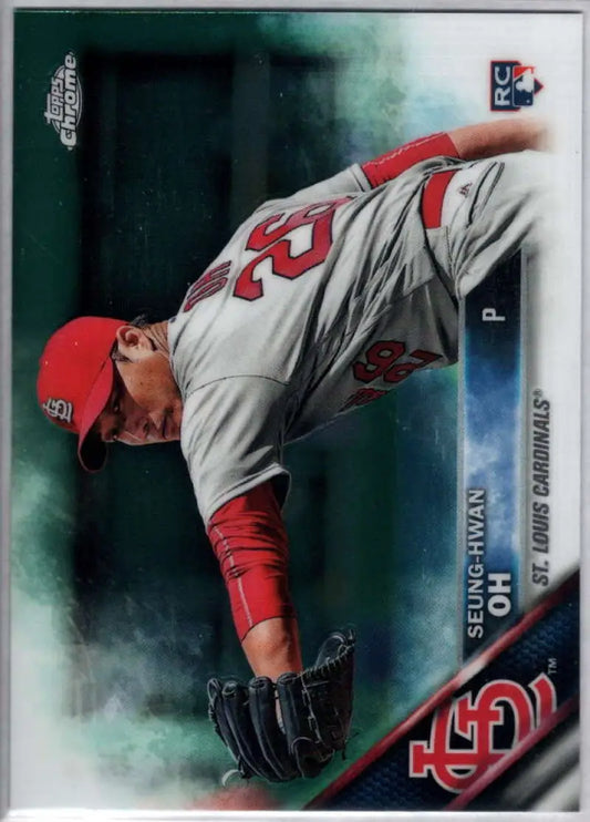 2016 Topps Chrome #98 Seung-Hwan Oh NM-MT RC Rookie St. Louis Cardinals Baseball Card - Baseball Card Single
