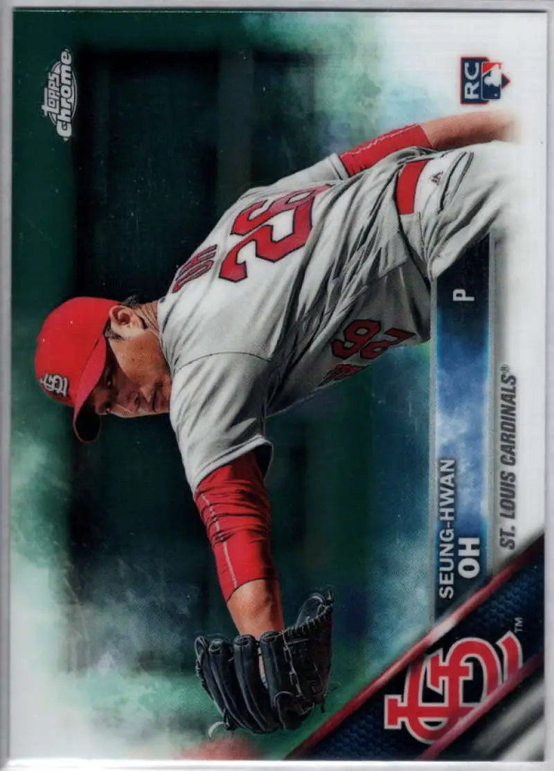 2016 Topps Chrome #98 Seung-Hwan Oh NM-MT RC Rookie St. Louis Cardinals Baseball Card - Baseball Card Single