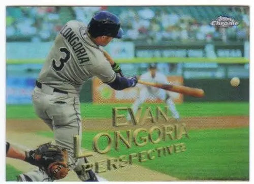 Evan Longoria baseball card from 2016 Topps Chrome Perspectives series