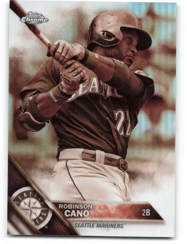 2016 Topps Chrome Sepia Refractor #42 Robinson Cano NM-MT Mariners ID:19588 - Baseball Card Single