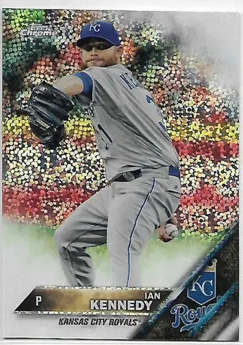 Original gloss Topps Chrome Update HMT3 Ian Kennedy baseball card Royals NM-MT
