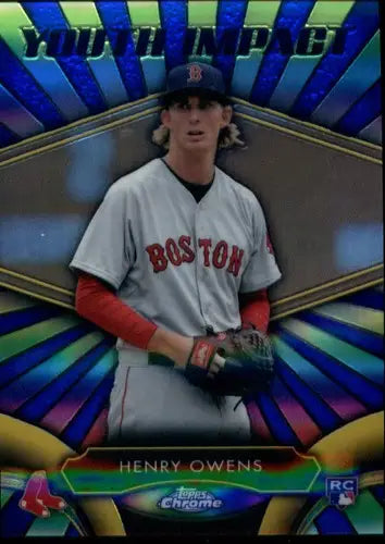 2016 Topps Chrome Youth Impact #YI-9 Henry Owens NM-MT Red Sox ID:17256 - Baseball Card Single