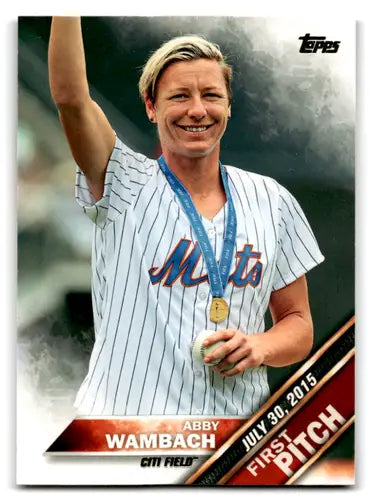 2016 Topps First Pitch #FP-1 Abby Wambach NM Near Mint Mets Soccer Play ID:82034 - Soccer Card Single